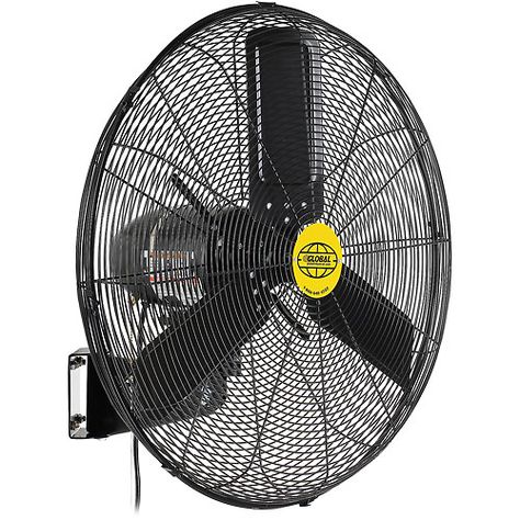 Outdoor Oscillating Wall Mounted Fan 24 In. Diameter 3/10HP 7700CFM Industrial Outdoor, Wall Mount Fans, Wall Mounted Fan, Pergola Curtains, Antique Fans, Industrial Fan, Porch Makeover, Wall Fan, Porch Wall