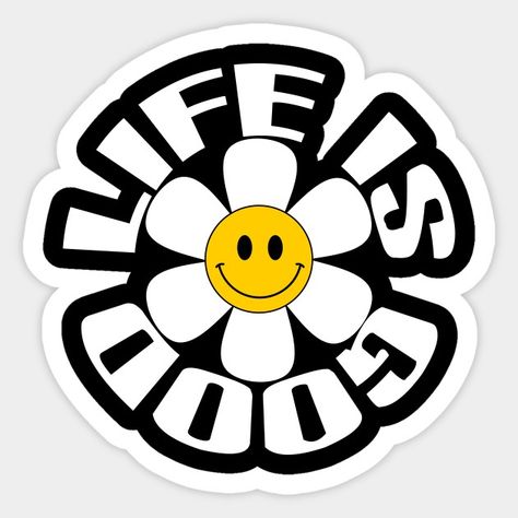 Sticker - Teepublic Life Is Good Sticker, Life Is Good Quotes, Tufting Ideas, Life Stickers, Quotes Stickers, Ideas Cumpleaños, Good Quotes, Quote Stickers, Good Life