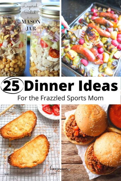 25 Dinner Ideas for the Frazzled Sports Mom Tin Foil Meals, Foil Meals, Quick Dinner Options, Family Meal Prep, Foil Dinners, Quick Healthy Dinner, Healthy Weeknight Dinners, Sports Food, Dinner Prep