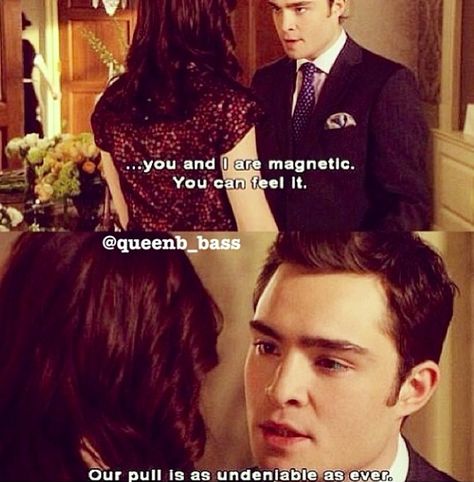 Chuck and Blair Chuck And Blair Quotes, Blair Quotes, Chuck E Blair, Blair And Chuck, Blair Waldorf Quotes, Character Ships, Gossip Girl Quotes, Gossip Girl Fashion Blair, Jenny Humphrey