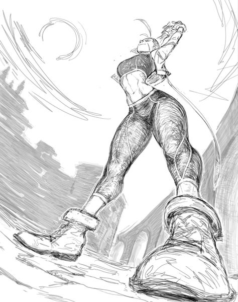 Street Fighter Characters, Perspective Drawing Lessons, Capcom Art, Street Fighter Art, Human Anatomy Art, White Drawing, Perspective Art, Dynamic Poses, Figure Drawing Reference