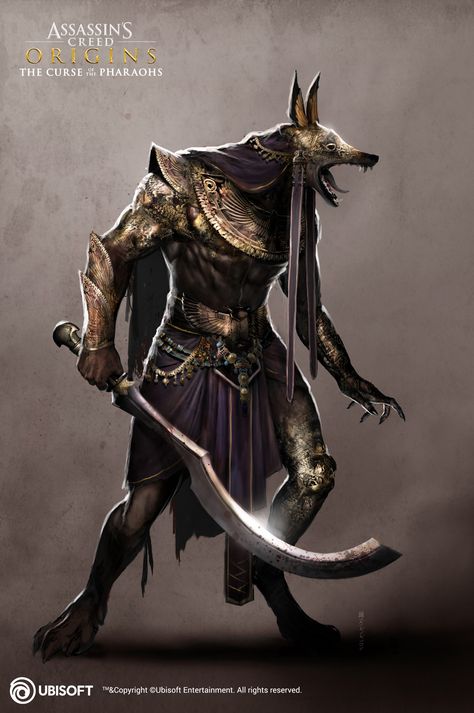 ArtStation - Anubis Warrior Super, Satanasov ! Anubis Warrior, Egyptian Warrior, Egypt Concept Art, Anubis Tattoo, Assassins Creed Artwork, Creature Fantasy, Assassins Creed Origins, Illustration Fantasy, Egypt Tattoo