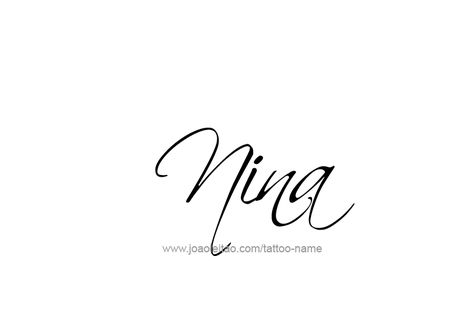 Tattoo Design Name Nina Nina Tattoo Name, Nina Tattoo, Nina Name, Tattoo Design Name, Cursive Tattoos, Birthday Plate, Initial Tattoo, Name Tattoo Designs, Design Name