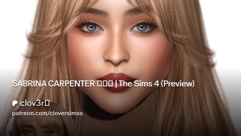 The Sims, Sims 4 Sabrina Carpenter, Sims 4 Celebrity, Sabrina Carpenter Hair, Sims 4 Cc Folder, Sims 4 Cc, Sims 2, The Sims 4, Sabrina Carpenter