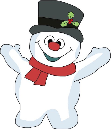 Frosty the Snowman Clipart - Snowman Clipart: Download, Print Snowman Outline, Snowman Images, Santa Template, Printable Snowman, Snowman Clipart, Snowman Sign, Christmas Treat Bags, Christmas Tree Clipart, Santa Patterns