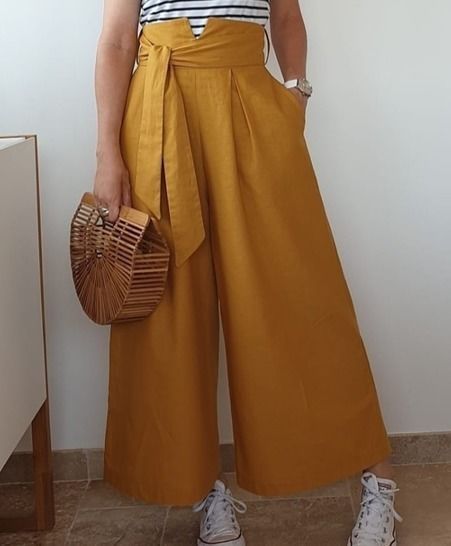 Denim culottes