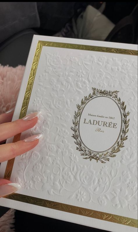 Laduree Packaging Design, Laduree Packaging, Laduree Aesthetic, Macaron Store, Macarons Christmas, Dessert Packaging Design, Macaron Packaging, Laduree Macarons, Hello Design