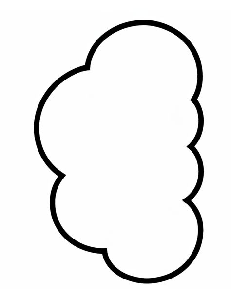 Free Printable Cloud Template For Crafts Couture, Mario Cloud Printable, Cloud Craft For Preschool, Cloud With Rainbow Craft, Rain Cloud Template Free Printable, Rain Cloud Craft Preschool, Free Printable Cloud Template, Free Cloud Printable, Printable Hot Air Balloon Template