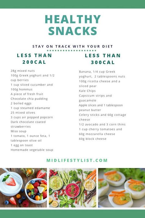 Stay on track with your diet with these ideas for snacks that are healthy, nutritious and filling.  Midlifestylist gives suggestions for healthy snacks less than 200kCal and 300kCal.  Find the full list of healthy snacks on the blog #healthysnacks #healthysnackideas #snacks #healthyfood List Of Healthy Snacks, Ideas For Snacks, Healthy Snacks List, Inflammatory Recipes, Filling Snacks, Juice Diet, Health Conscious, Lifestyle Ideas, Staying Healthy