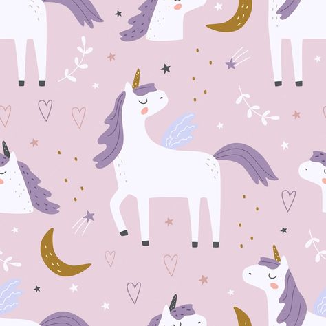 Unicorn Nursery Ideas, Toddler Graphics, Fabric Decoupage, Unicorn Artwork, Unicorn Drawing, Unicorn Nursery, Unicorn Illustration, Christmas Unicorn, Unicorn Decorations