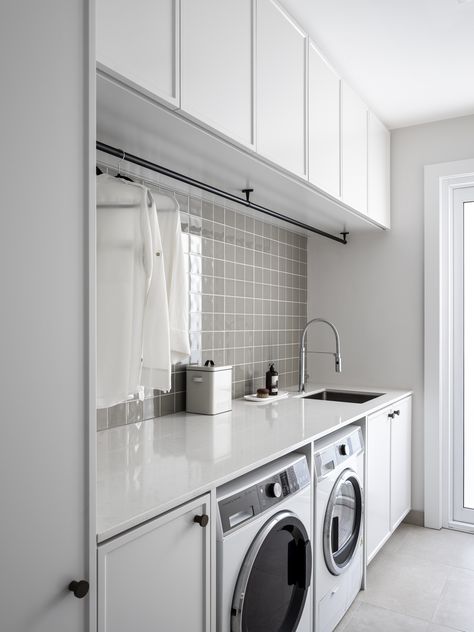 Organisation, Laundry Renovation, Cove House, Modern Laundry, Dream Laundry Room, Small Bathroom Renovations, Laundry Room Layouts, Laundry Room Renovation, Modern Laundry Rooms