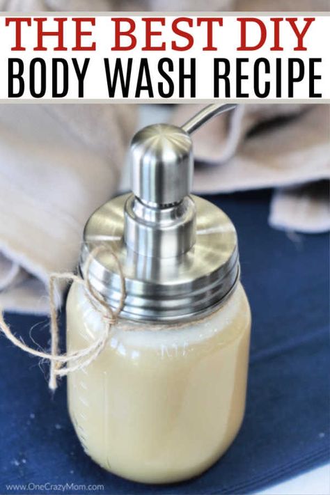 DIY Body Wash is so easy to make and leaves your skin really soft and hydrated. Our entire family loves it including the kids! Diy Body Wash Recipe, How To Make Body Wash, How To Make Homemade Body Wash, Diy Foaming Body Wash, Diy Moisturizing Body Wash, Diy Bath And Body Works Foaming Soap, How To Make Liquid Body Wash, Diy Body Wash With Essential Oils, Diy Body Wash With Castile Soap