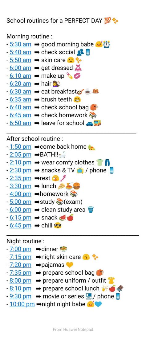 That's my school routine that I usually follow it in school days 🙂 I hope you like it 💙💙 Good Routines For School, Glow Up Day Routine School, My School Routine, School Schedule Routine, School List Aesthetic, How To Increase Word Count, Good After School Routines, It Girl Morning Routine School, School Day Morning Routine