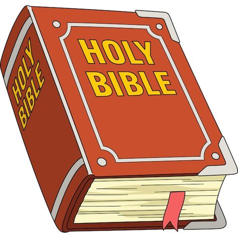 This cartoon clipart shows a holy bible ... | Premium Vector #Freepik #vector #religious #church #religion #art Bible Cartoon, Bible Pictures, Bible Illustrations, Baby Frocks Designs, Cartoon Clip Art, A Cartoon, Holy Bible, Graphic Resources, Bible