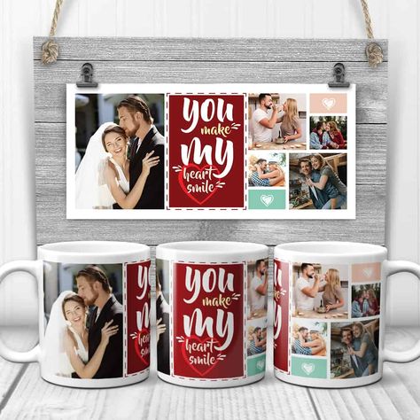 Best 80+ 35th Year Wedding Anniversary Gifts Traditional | 365Canvas 35th Anniversary Gifts, Sublimacion Ideas, Custom Photo Mugs, Trophy Design, Wedding Mugs, Mug Template, Types Of Gifts, Valentine Photo, Canvas Photo Prints