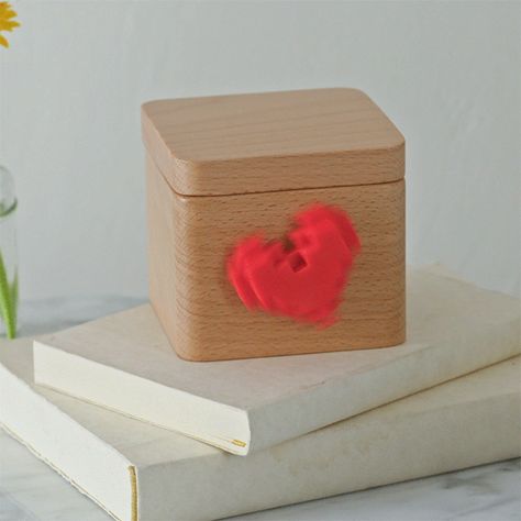 A heart messenger box so they can receive your heartfelt love notes, reminders, or dirty jokes from anywhere in the world! Send a message through the app and the heart on the box will start spinning, letting your S.O. know that there's a surprise message to read. Long Distance Couple Gifts, Sentimental Gifts For Boyfriend, Long Distance Relationship Gift Ideas, Husband Anniversary Gifts, Love From Afar, Friendship Lamps, Unique Gifts For Boyfriend, Swag Ideas, Heart Purple