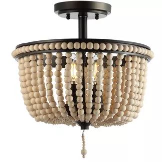 Shop for beaded lighting fixtures online at Target. Free shipping on orders of $35+ and save 5% every day with your Target RedCard. Bamboo Shades, Beaded Chandelier, Semi Flush Mount Lighting, Led Flush Mount, Black Lamps, Semi Flush Mount, Flush Mount Lighting, Flush Mount Ceiling, Metallic Accents