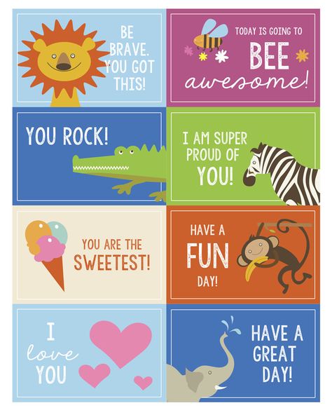 Lunchbox Printables, School Lunch Notes, Kids Lunch Box Notes, Lunchbox Notes For Kids, Kindergarten Lunch, Printable Lunch Box Notes, Lunchbox Jokes, Lunch Box Ideas, Lunchbox Notes