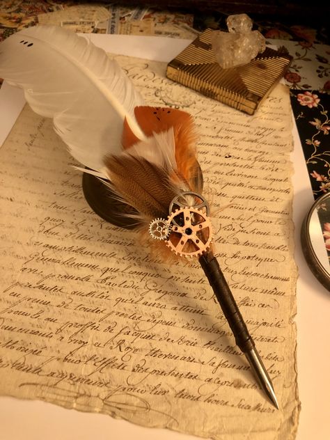 Feather Pen Aesthetic, Quill Aesthetic, Book Aestethic, Feather Quill Pen, Feather Quill, Feather Pen, Quill Pen, Wiccan Witch, Angel Aesthetic