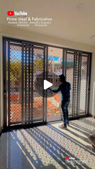 Steel Grill Design Balcony, Balcony Safety Grill Design, Sliding Grill, Safety Grill Design, Steel Grill Design, Insta Video, Balcony Grill Design, Balcony Grill, Steel Fabrication