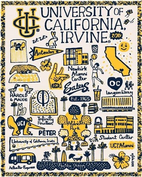 Vintage Collegiate Aesthetic, Uc Irvine Aesthetic, Stuco Shirt, Ucla Campus Aesthetic, Ucsb College Logo, Ucla Poster, Ucla Aesthetics, Ucla Sticker, Uc Irvine Campus