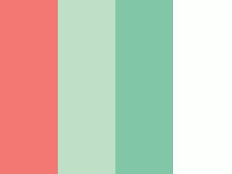 "Coral and mint" by taraAshley  I love these colors for Charlotte Coral And Seafoam Color Palette, Mint And Coral Bedroom, Mint Peach Color Palette, Coral Pink Green Palette, Mint Color Palette, Coral Logo, Coral And Mint Nursery, Baby Girl Room Colors, Mint Color Palettes