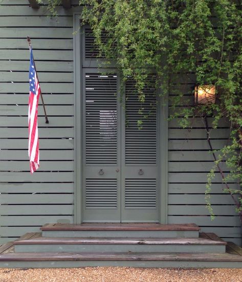 Lake House Porch, Bill Ingram, Lebanese Architecture, Southern Houses, Bermuda Shutters, Cottage Architecture, Covered Veranda, Front Stairs, Building Facades