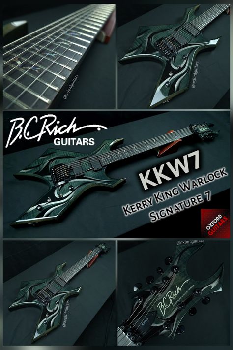 Kerry King Guitar, 7 String Guitar, Red Warlock Guitar, Emo Anime, Metal Guitars, Bc Rich Guitars, B.c. Rich Guitars, Bc Rich Warlock Guitar, Electric Guitar Strings