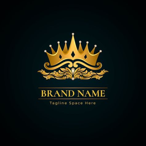 Free vector gradient gold crown logo tem... | Free Vector #Freepik #freevector #crown-logo #logo #gold-logo #logo-templates Golden Crown Logo, Gold Crown Logo, Free Logo Templates, Vector Gradient, E Marketing, Golden Crown, Crown Logo, Gold Crown, Gold Logo