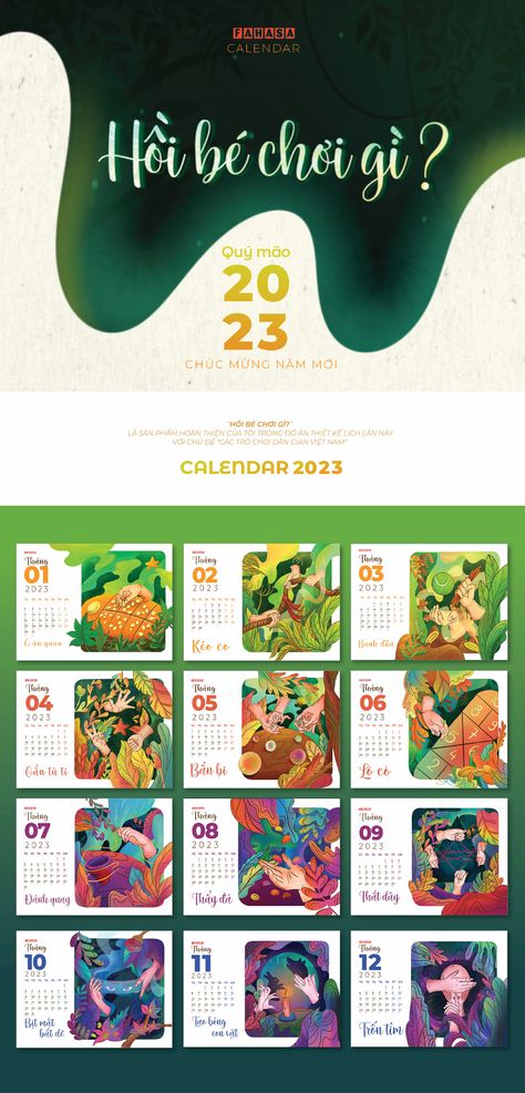 Calendar Illustration Ideas, Digital Art Calendar, Cute Calendar Design, Calendar Layout Design, Calendar Illustration Design, Calender 2024 Designs, Calendar Design Ideas Creative, Calendar Graphic Design, Calendar Poster Design