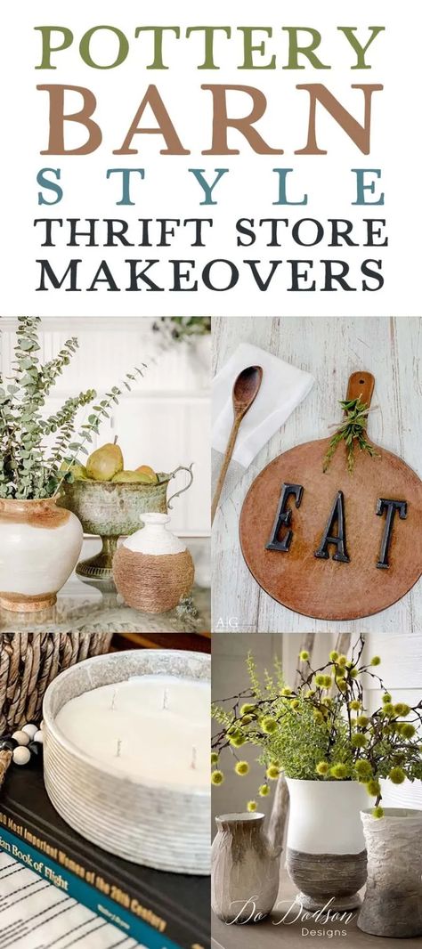 Pottery Barn Style Thrift Store Makeovers - The Cottage Market Diy Pottery Barn Decor, Barn Mirror, Pottery Barn Desk, Pottery Barn Diy, Pottery Barn Look, Pottery Barn Decor, Pottery Barn Style, Thrift Store Makeover, Mirror Makeover