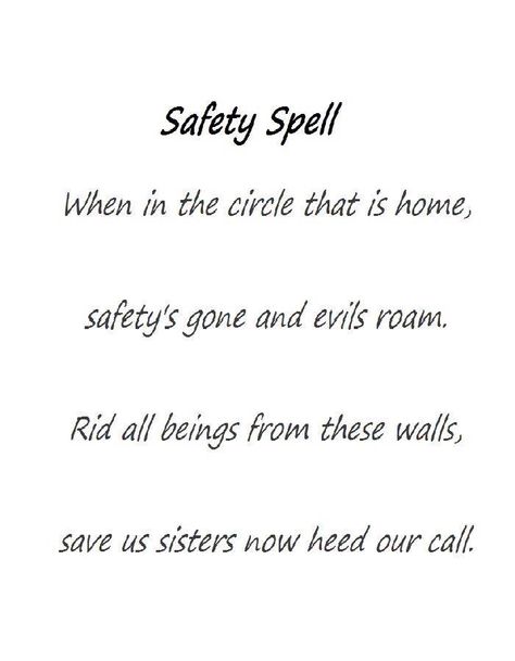 Safety Spell, Magic Spell Words, Feminine Affirmations, Happiness Spell, Protection Sigils, When Someone Loves You, Witchcraft Spells For Beginners, Easy Spells, Witch Spirituality