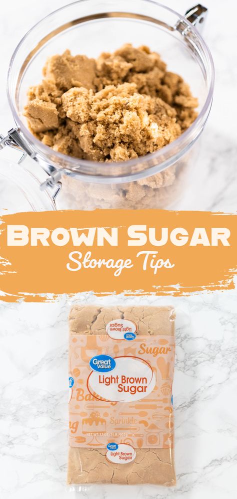 🍯🔒 Keep It Soft: Ultimate Guide to Storing Brown Sugar - Discover the secrets to keeping your brown sugar soft and ready for your next baking adventure. How To Keep Brown Sugar Fresh, Making Brown Sugar, How To Soften Brown Sugar, How To Make Brown Sugar, Hard Brown Sugar, Soften Brown Sugar, Sugar Storage, Sugar Container, Photographing Food