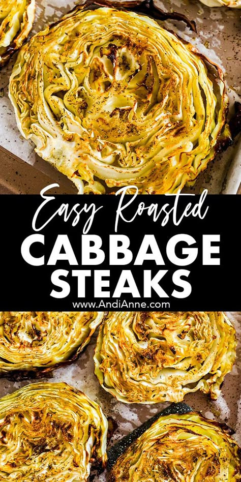 Grilled Cabbage Steaks, Baked Cabbage Steaks, Cabbage Steaks Recipe, Cabbage Recipes Southern, Roasted Cabbage Steaks, Cabbage Recipes Healthy, Grilled Cabbage, Baked Cabbage, Cabbage Steaks