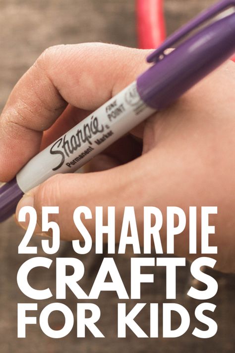 Get Creative: 25 Super Fun Sharpie Art Crafts for Kids Magic Marker Art, Art Crafts For Kids, Sharpie Art Projects, Diy Sharpie Crafts, Sharpie Projects, Marker Ideas, Sharpie Drawings, Sharpie Paint Pens, Sharpie Doodles