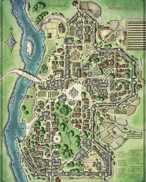 City Maps Illustration, Pathfinder Maps, Fantasy City Map, Fantasy Map Making, Dnd World Map, Fantasy Town, Fantasy World Map, Dungeon Master's Guide, Dungeons And Dragons Art