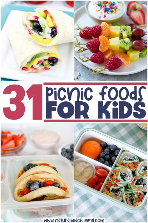 School Picnic Food Ideas, Summertime Meals For Kids, Park Snacks Ideas, Preschool Picnic Food, Quick Picnic Ideas, Mini Picnic Food Ideas, Lunch Picnic Ideas Food, Homemade Picnic Food, Picnic Bento Ideas