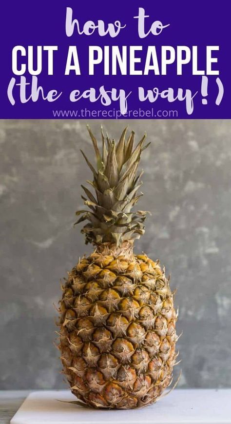 Pin on Foods How To Cut A Pineapple Easy, Desserts Pineapple, Pineapple Spears, Amazing Food Recipes, Cut A Pineapple, Fruit Treats, Summer Desserts Easy Healthy, Snacks Fruit, Cut Pineapple