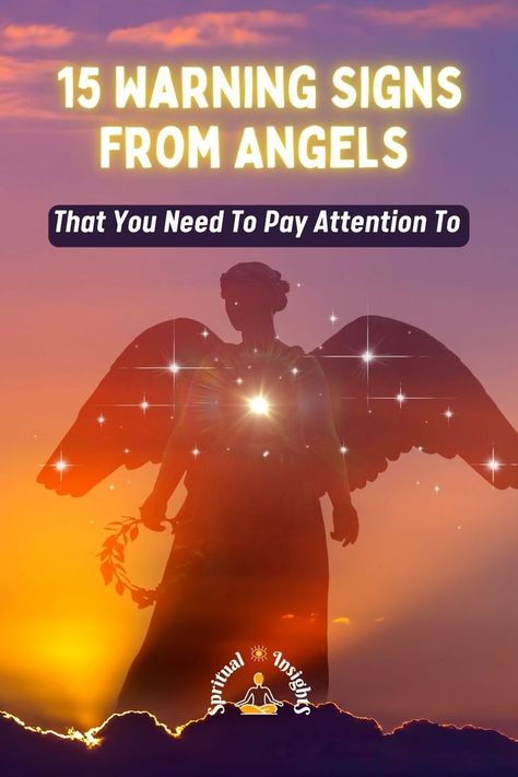 15 Warning Signs From Angels That You Need To Pay Attention To Angel Signs Messages, Angel Messages Spirit Guides, Angel Sightings, Angel Stories, Guardian Angels Prayer, Healing Message, Angel Spirit, Chakra Health, Healing Angels