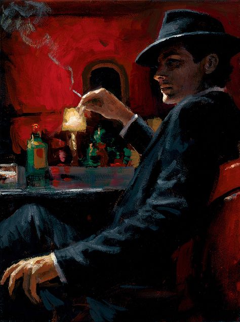 Fabian Perez, Noir Detective, Edward Hopper, Tableau Art, Pulp Art, Poses References, Night Painting, Cthulhu, Classic Art