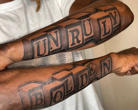 Unruly Tattoo, Atlanta Tattoo, Arm Tattoos For Guys Forearm, Tattoo Ideas Males, Forearm Tattoo Quotes, Stencil Outline, Tattoo Outline Drawing, Tattoos For Black Skin, Being Yourself