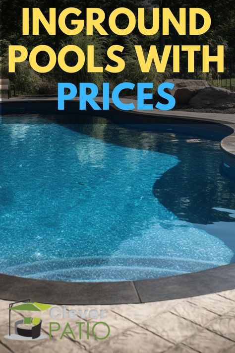 Inground Pools with Prices Family Pool Design, House Pools Backyard, Cheap Pools Inground, Backyard Pools Ideas Inground Budget, 10x20 Pool Inground, Inground Pool For Small Backyard, Small Yard Inground Pool Ideas, Inground Pool And Patio Ideas, In Ground Pool With Hot Tub