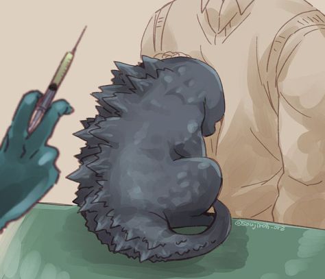 Funny Godzilla, Godzilla Funny, Godzilla Comics, Godzilla Wallpaper, Wallpaper Cute, Godzilla, Cute Drawings, Comics, Drawings