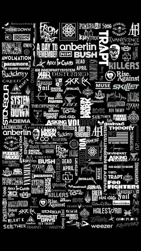 Download Rock logos wallpaper by vivs1984 - 99 - Free on ZEDGE™ now. Browse millions of popular bands Wallpapers and Ringtones on Zedge and personalize your phone to suit you. Browse our content now and free your phone 1984 Wallpaper, Logos Wallpaper, Roll Logo, Popular Bands, Band Wallpapers, Black Phone Wallpaper, Collage Phone Case, Rock N, Rock N Roll