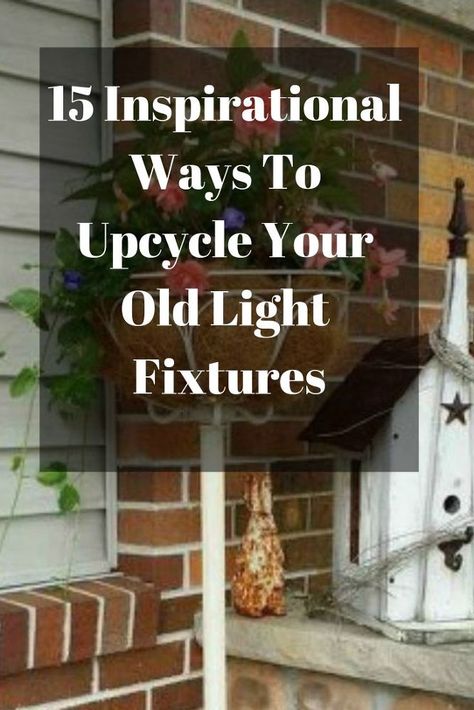 Light Fixtures Diy, Outdoor Lampshade, Fairy Lights Diy, Wire Candle Holder, Christmas Candle Centerpiece, Front Door Lighting, Upcycle Diy, Diy Hanging Planter, Hollywood Lights