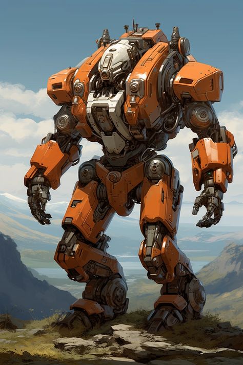 AI-Generated Mech #mecha #mechs #robot #robots #transformer #transformers #gundam #evangelion #aiart Big Robots, Reference Board, Apocalypse Art, Robot Concept, Mecha Anime, Giant Robots, Robots Concept, Robot Art, Science Fiction Art