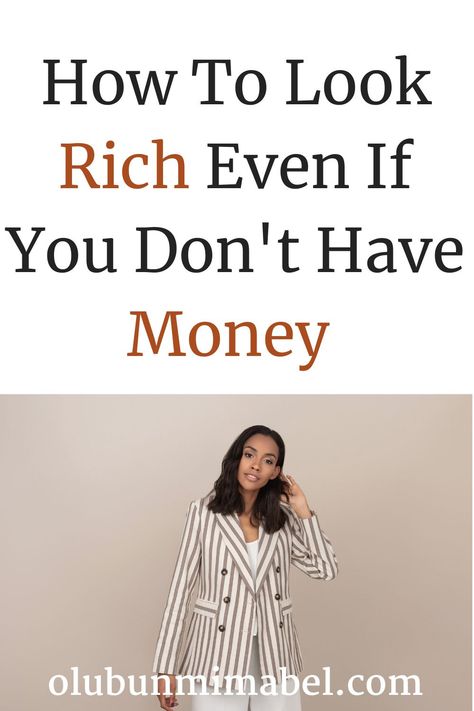 Have you ever wondered how to look rich and classy but on a budget?Then you need to first believe that looking rich and classy is not so much about having money but about taking care of yourself and properly positioning yourself.... How To Look Rich And Classy, Look Rich And Classy, Rich And Classy, Elegant Life, Look Rich, High Value Woman, Put Things Into Perspective, Taking Care Of Yourself, Shabby Look