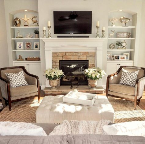 Mantel Ideas, Best Living Room Design, Leaving Room, Lounge Ideas, Small Living Room Decor, Country Living Room, Home Fireplace, Living Room Remodel, Family Room Design