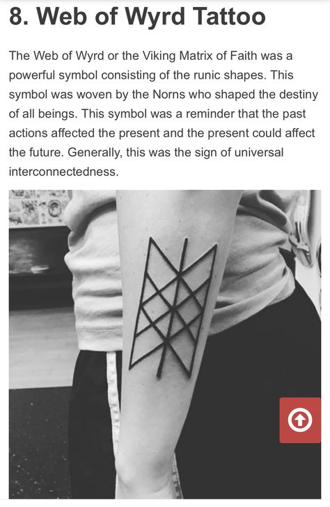 Web Of Wyrd, Tattoos And Their Meanings, Pagan Tattoo, Viking Tattoo Symbol, Rune Tattoo, Witch Tattoo, Norse Tattoo, Nordic Tattoo, Norse Pagan