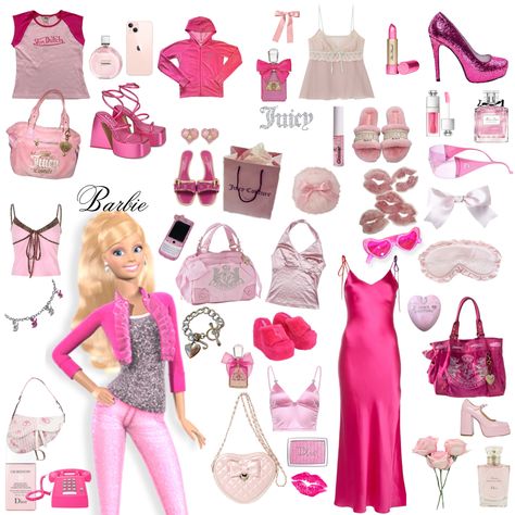 Barbie Life In A Dream House Characters, Barbie Outfits For The Movie, Barbie Character Outfits, Barbie Characters Dream House, All Barbie Characters, Barbie Life In The Dreamhouse Costume, Iconic Barbie Looks, Raquelle Barbie Outfits Ideas, Barbie Vibes Aesthetic